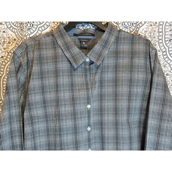Eddie Bauer Womens Gray Plaid Button-Down Shirt T2XL - Picture 4 of 12